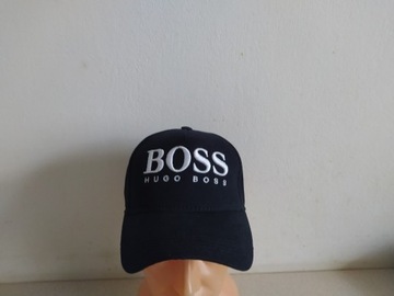 Czapka z daszkiem granatowa logo Hugo Boss