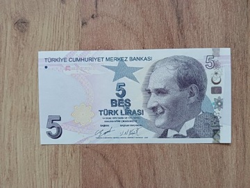 Turcja 5 LIRA UNC 2009 