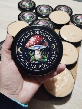 Mocna Maść na ból ciała muchomor amanita żywokost 