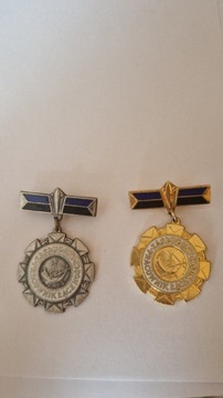 Odznaki złota,srebrna zasłużony pracowni łączności
