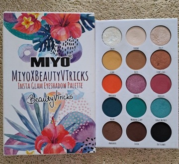 MIYO X BEAUTY V TRICKS INSTA GLAM palette paleta 