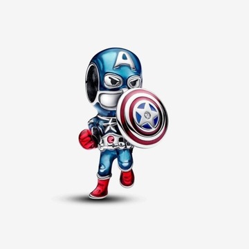 Pandora Charms Kapitan Ameryka, Marvel, Avengers