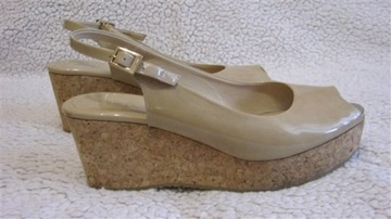 Sandały damskie skórzane Jimmy Choo wkl.25,7cm j.n