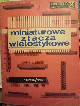 Miniaturowe złącza wielostykowe UNITRA 1974/75