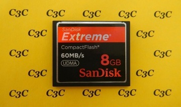 CompactFlash 8 GB ~~ SanDisk Extreme 60 MB/s