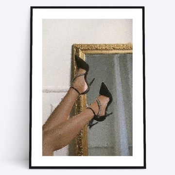 A3 Plakat artystyczny modny buty w stylu Valentino