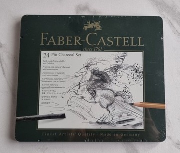 112978 FABER-CASTELL 24 Pitt Charcoal zestaw węgli