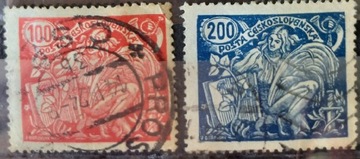 Znaczki pocztowe Czechosłowacja 1923r.z serii roln