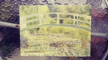 Claude Monet-Staw z nenufarami ,25x34cm,do oprawy