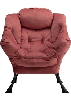 Nowoczesne duże krzesło leniwe z tkaniny bawełna