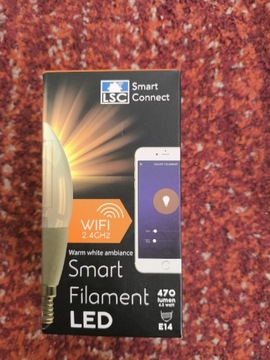 Żarówka Smart filament LED 470 lumen e 14