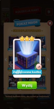 Zaczarowana kostka KARTA COIN MASTER 