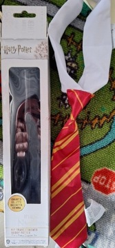 Harry Potter krawat + różdżka 