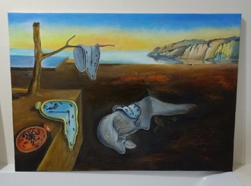 Obraz olejny Salvador Dali,, Trwałość pamięci "