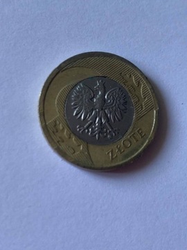 Moneta 2 polskie złote - DESTRUKT KOLEKCJONERSKI