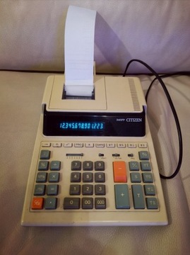 Japoński kalkulator drukujący CITIZEN 345FP