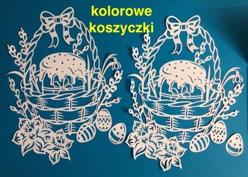 Wielkanoc koszyczki KOLOROWE