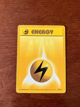 Karta Pokemon Lightning Energy Base Set 100/102