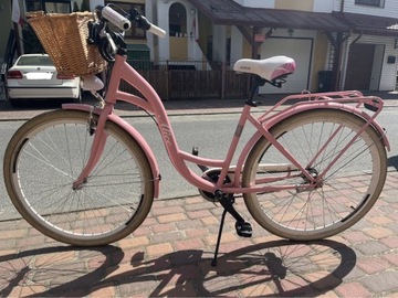Rower miejski Goetze różowy