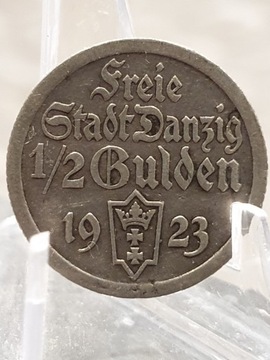 1/2 Guldena 1923 r Gdansk