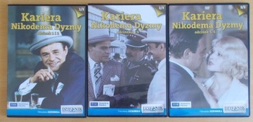 3 x DVD KARIERA NIKODEMA DYZMY serial BDB