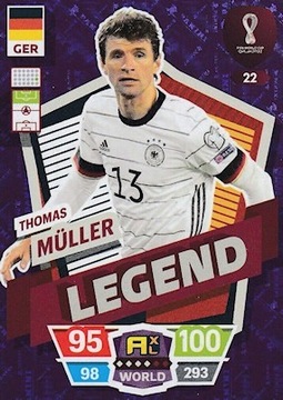 Panini World Cup Qatar 2022 Legend MMuller 22