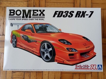 Mazda rx-7 BOMEX - 1:24_ AOSHIMA- JAK nowy model