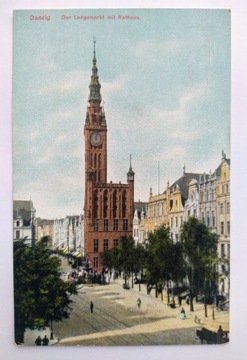 Gdańsk, Danzig, pocztówka z 1910