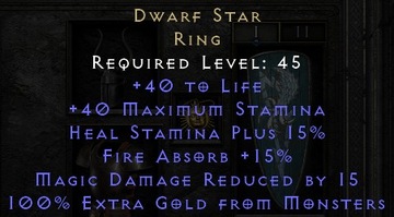 D2R - Dwarf Star Perfect Roll