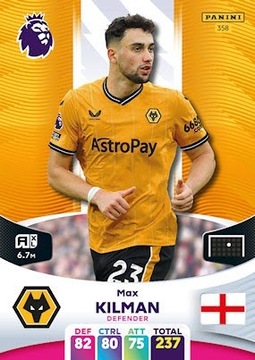 Max Kilman 358 Karta Panini Premier League 2024