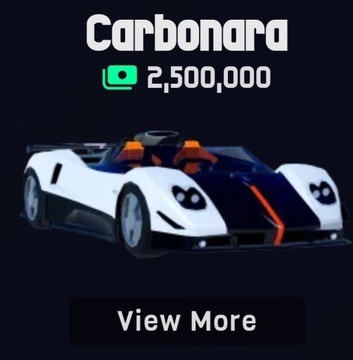 Carbonarra car + bloxy car Jailbreak Roblox