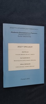 Zeszyt specjalny studiów doktoranckich - AE Poznań