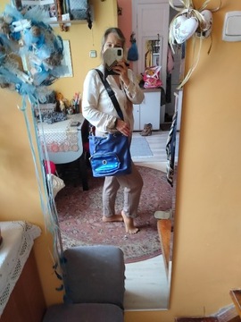 Laura Biaggi torba kobaltowa duża holo
