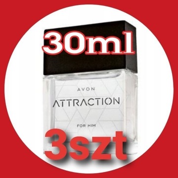 AVON ATTRACTION DLA NIEGO 30 ml. NOWE. 3szt!!!