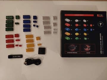  STAX Basic przezroczyste klocki LED Lego 