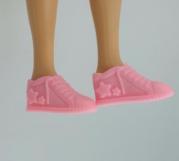 Buty dla lalki Barbie Standard i Curvy płaskie róż