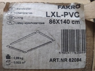 Listwa wykończeniowa Fakro Listwy LXL-PVC 86x140
