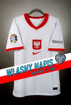 Koszulka reprezentacji Euro 2024 WŁASNY NAPIS Wysyłka z polski 24-48h 