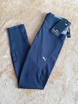 legginsy czarne odblaskowe Puma XS