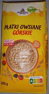 Płatki owsiane górskie naturalne 500g Lidl