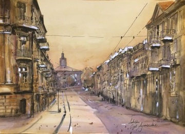 Akwarela 21 x 30 cm Lublin PRACA PRZYKŁADOWA !