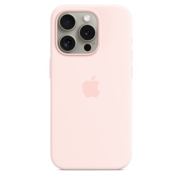 Silikonowe etui z MagSafe iPhone 15 Pro - Różowy
