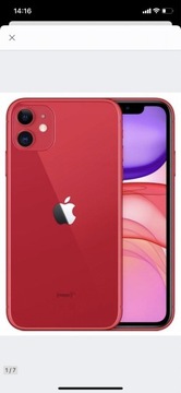 Telefon Apple 11 czerwony 128 GB 