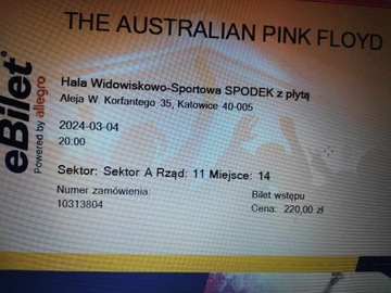 Bilety na Australian Pink Floyd, 4 marca 2024