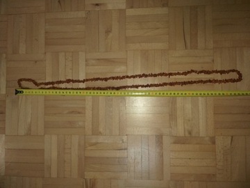 Długi naszyjnik z bursztynów