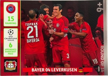 karta Bayer 04 Leverkusen, Panini, UEFA Ch.League