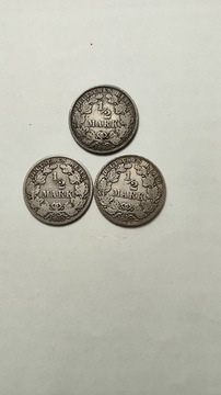 NIEMCY monety 1/2M 1905r