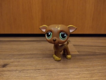 Littlest pet shop piesek brązowy 