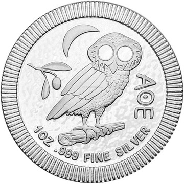 Ateńska Sowa 2022 - 1 uncja - srebrna moneta bulionowa
