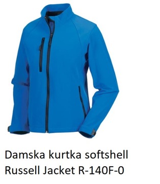 Damska kurtka RUSSELL Softshel kolor lazurowy M,XL